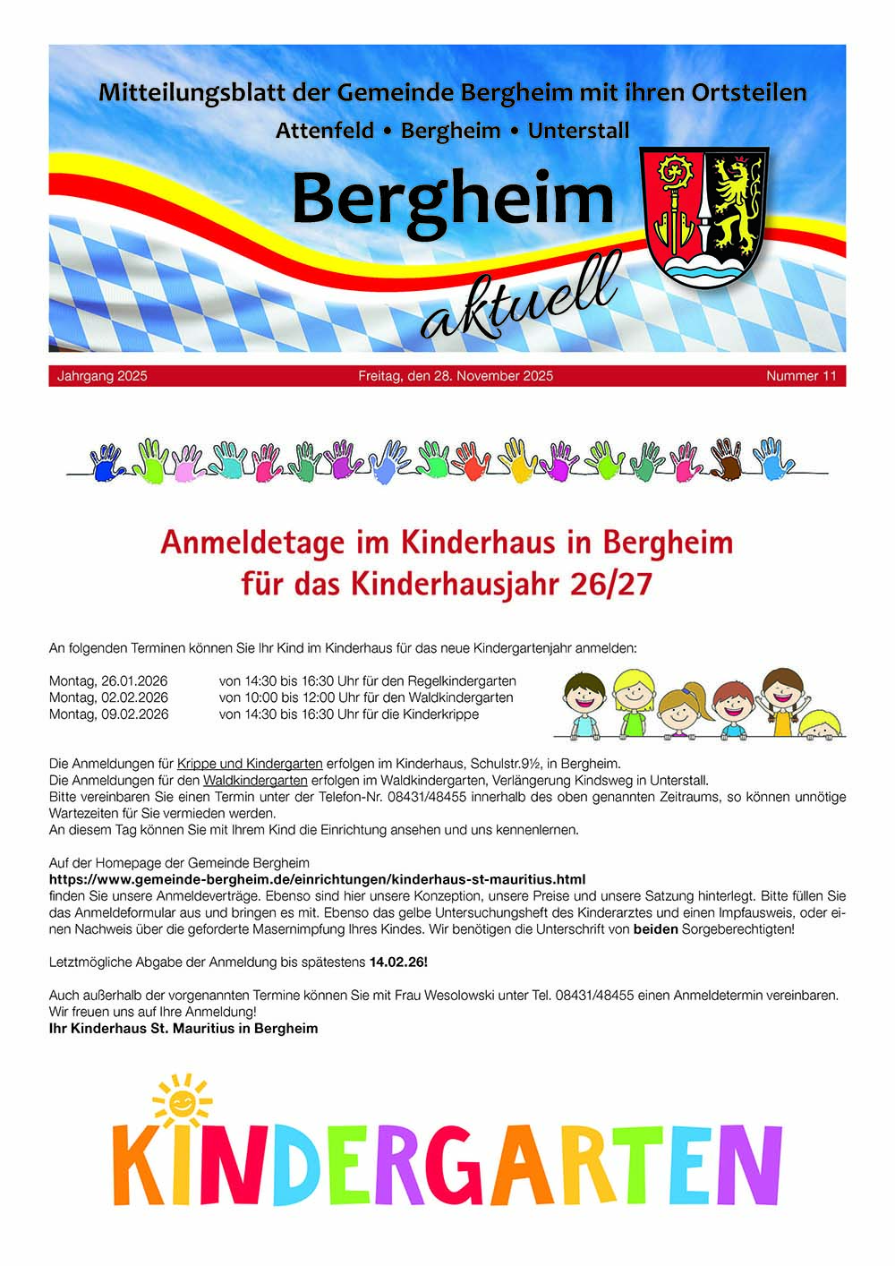 Mitteilungsblatt Bergheim