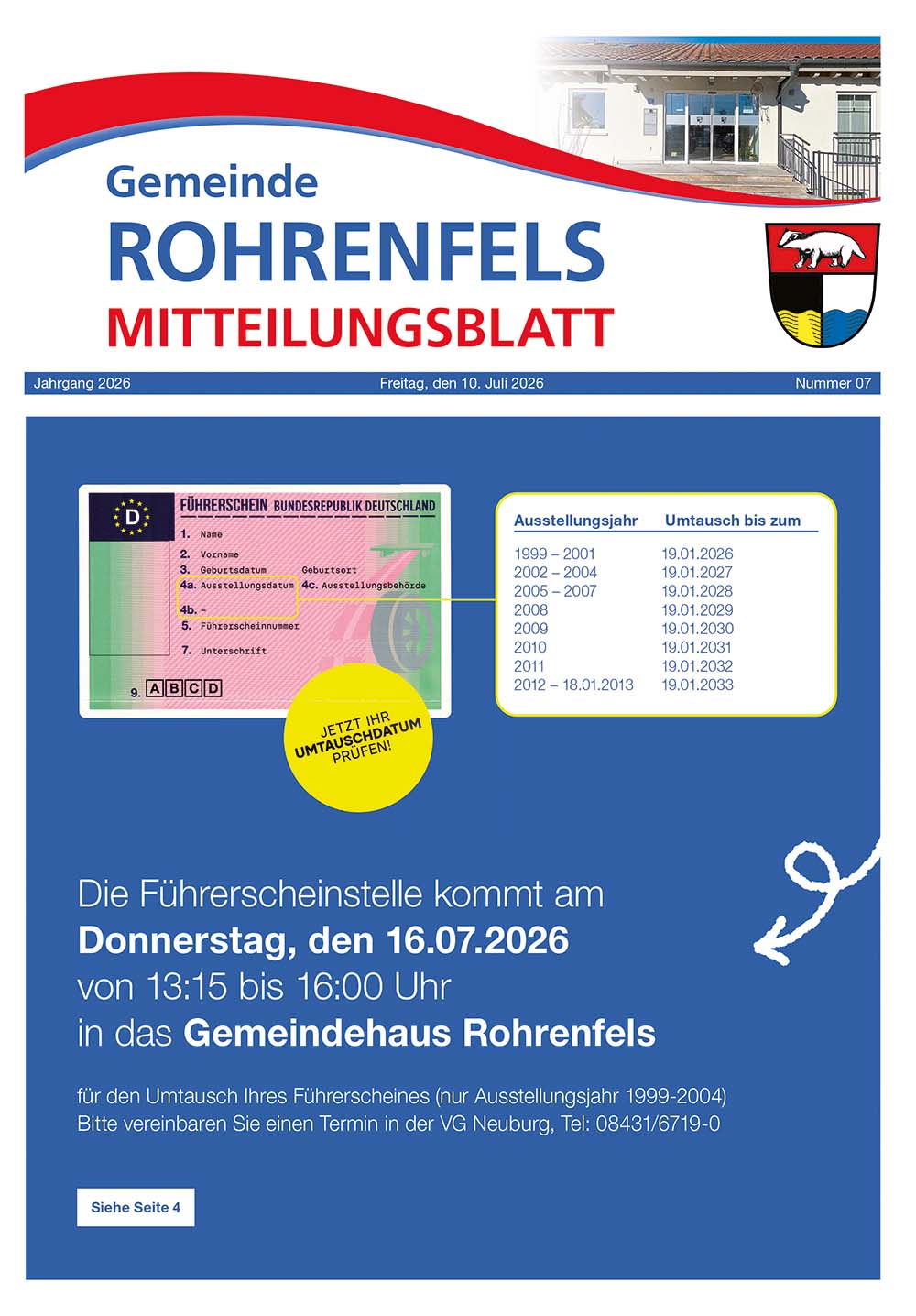 Rohrenfelser Mitteilungsblatt